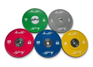 Бамперные диски для кроссфита, цветные 20 кг AeroFIT AFBDC