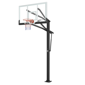 Баскетбольная стойка стационарная Unix Line B-Stand-TG PRO 72x42 R45 H230-305 см