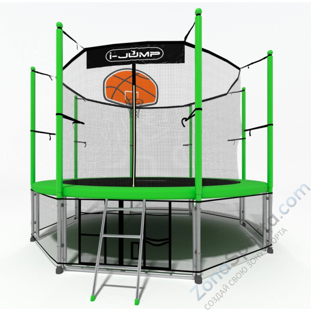 Батут i-Jump Basket 10ft green