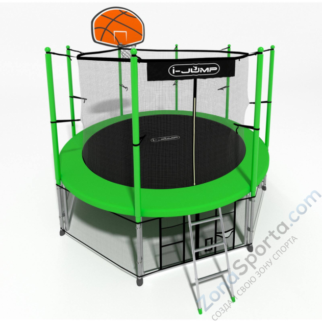 Батут i-Jump Basket 8ft green