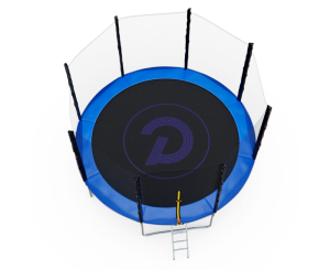 Батут с сеткой DFC Pelpo 12ft с лестницей, Blue