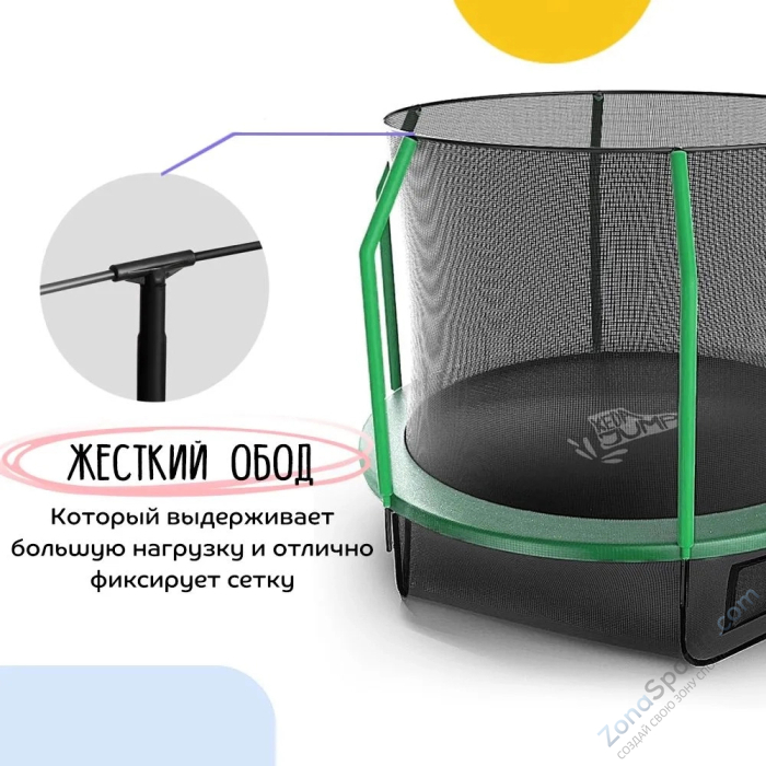 Батут с защитной сеткой KedaJump Jumpinator 12FT