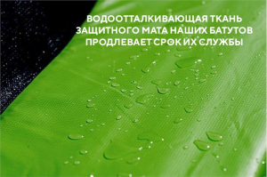 Батут с защитной сеткой Perfetto Sport Premium Moving 12 диаметр 3,70 м зеленый
