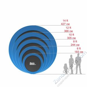 Батут Unix line 6 ft outside (Blue)