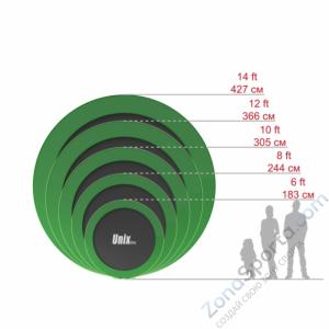 Батут Unix line 6 ft outside (Green)