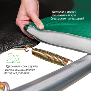 Батут Unix Line Supreme Basic 16 ft (blue)