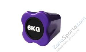 Бодибар FT 6 кг пурпурный наконечник Original FitTools FT-BDB-6