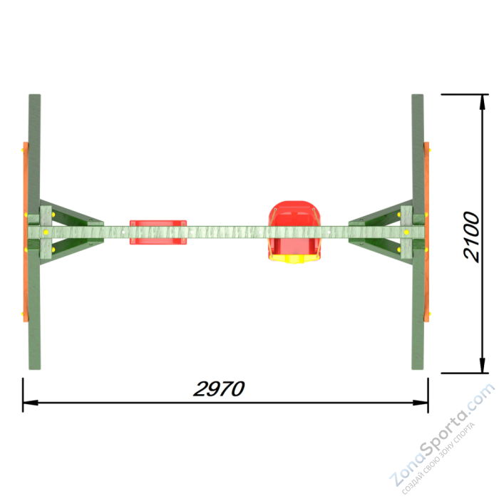Деревянные качели Пикник 2 Вега (качели для малышей качели долька)