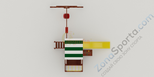 Детская площадка Савушка Мастер 3 (Махагон)