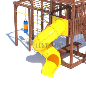Детская деревянная игровая площадка для улицы дачи CustWood Active 14