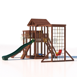 Детская деревянная игровая площадка для улицы дачи CustWood Active 4