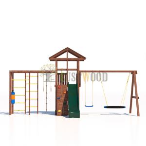 Детская деревянная игровая площадка для улицы дачи CustWood Active 5