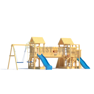 Детская деревянная игровая площадка для улицы дачи CustWood Scout S13