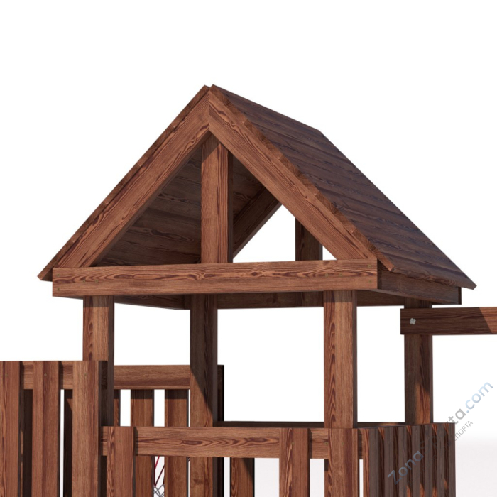 Детская площадка CustWood Junior Color JC9 с деревянной крышей