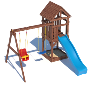 Детская площадка CustWood Scout SC2 с деревянной крышей