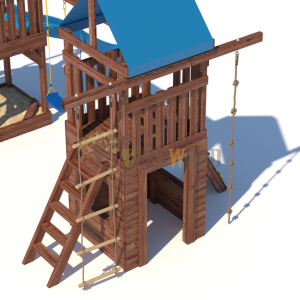 Детская деревянная игровая площадка для улицы дачи CustWood Scout SC9