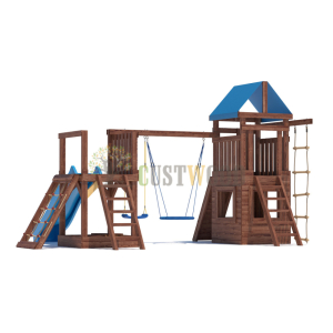 Детская деревянная игровая площадка для улицы дачи CustWood Scout SC9