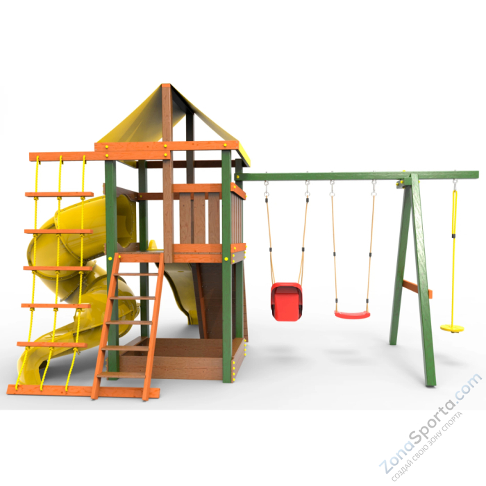 Детская площадка Пикник Вега с винтовой трубой