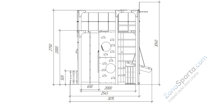 Детская площадка Савушка Куб-2 (Махагон) с подушками и коконом