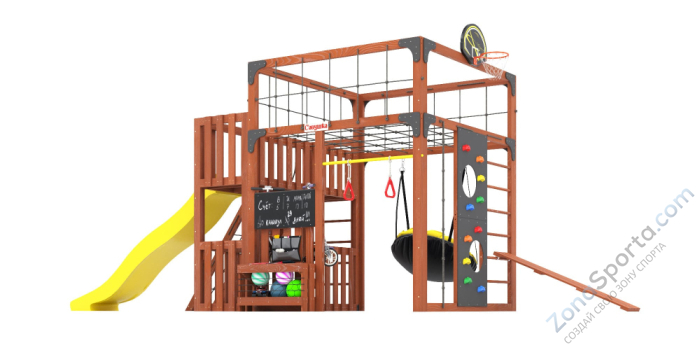 Детская площадка Савушка Куб-3 (Махагон)
