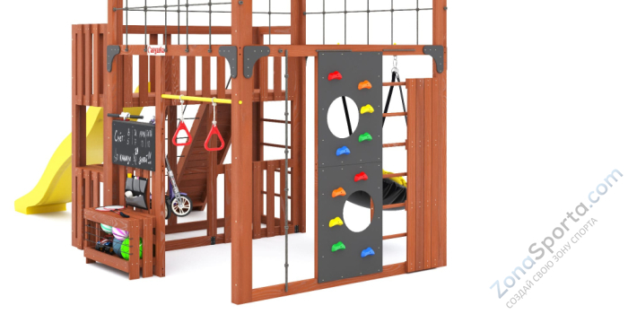 Детская площадка Савушка Куб-3 (Махагон)