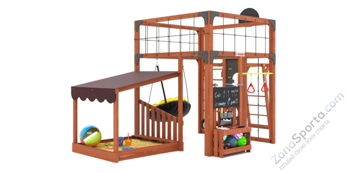 Детская площадка Савушка Куб-4 (Махагон)