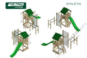 Детский городок SLP Systems Athletic премиум Кедр