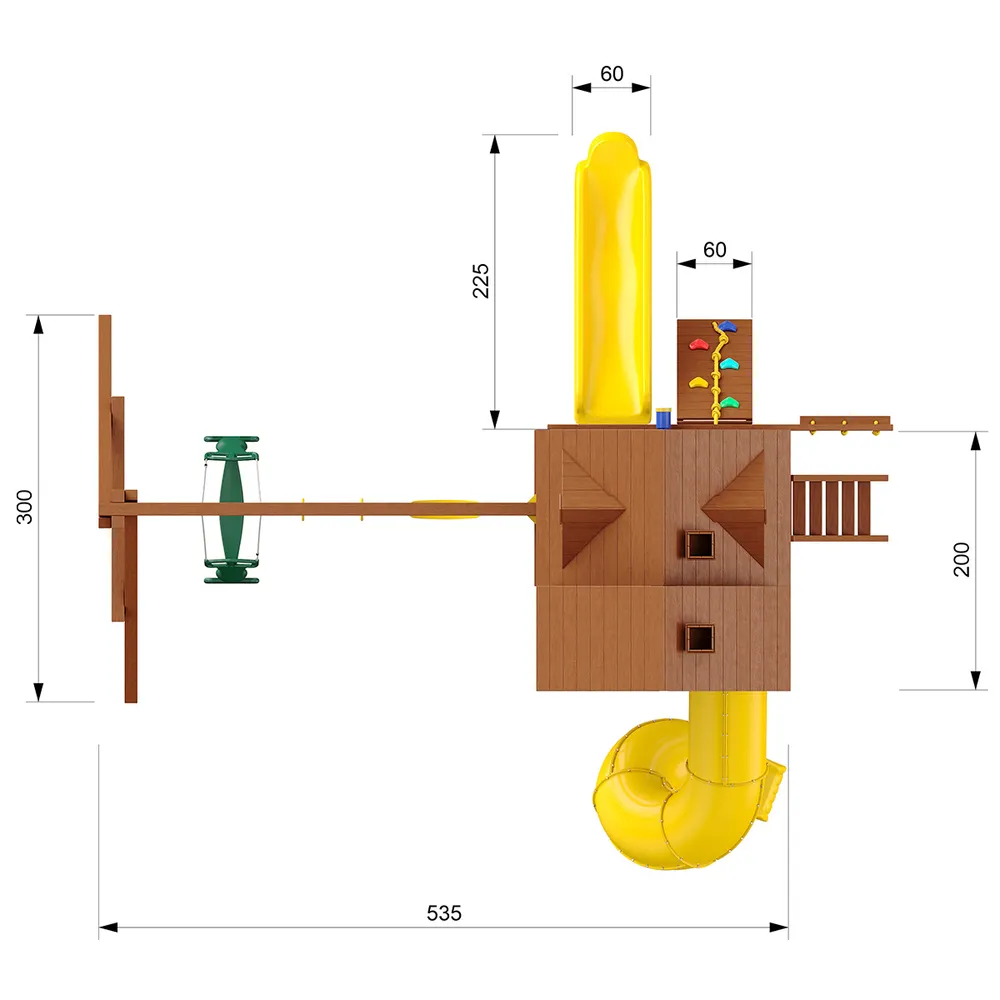 Детский игровой комплекс SunriseFort Делюкс-1