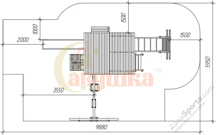 Детский игровой комплекс Савушка PlayHouse-1