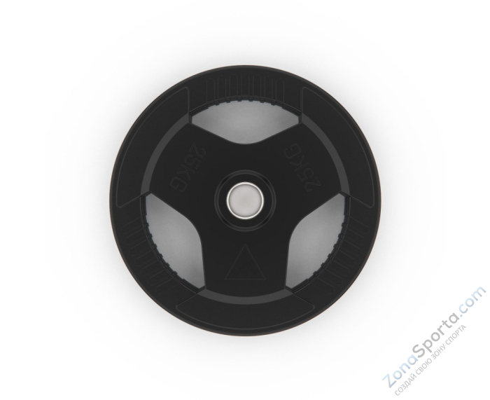 Диск обрезиненный с хватом 25 кг / диаметр 51 мм DFC