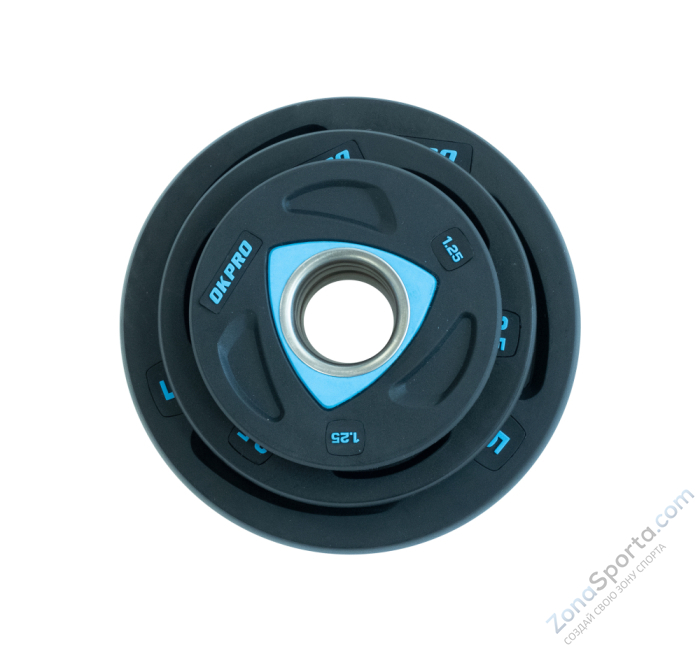 Диск олимпийский полиуретановый OKPRO OK2037-250 2,5 кг