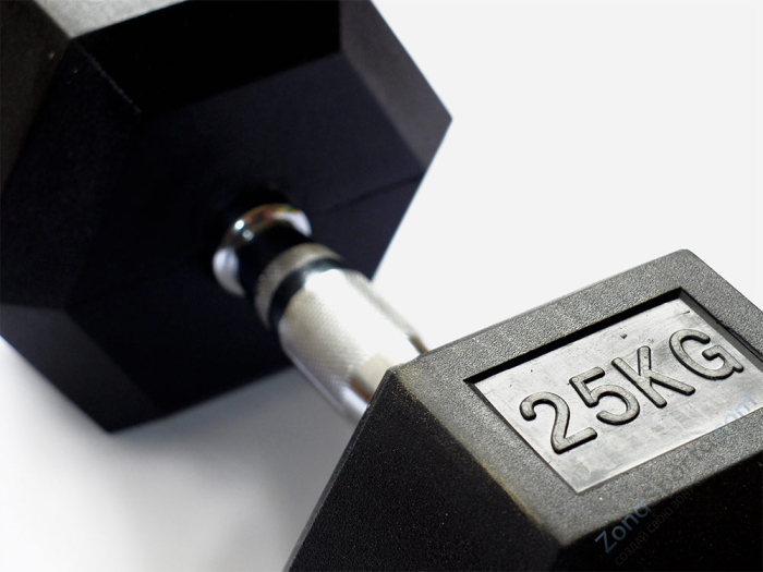 Гантель 25 кг гексагональная Original FitTools FT-HEX-25