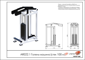 Голень-машина (стек 100кг) ARMS AR022.1