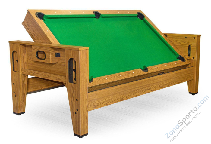 Игровой стол - трансформер (бильярд, аэрохоккей, настольный теннис) Twister (дуб)