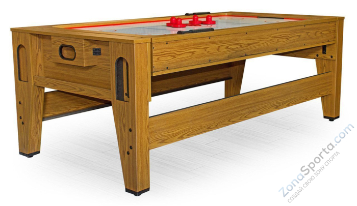 Игровой стол - трансформер (бильярд, аэрохоккей, настольный теннис) Twister (дуб)