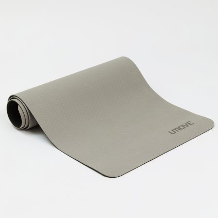 Коврик для фитнеса и йоги Umove TPE Mat 0,8 мм светло-серый
