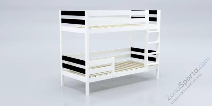 Кровать детская двухъярусная Савушка-01 80х160 Nero (черный)