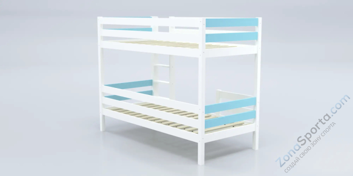 Кровать детская двухъярусная Савушка-01 90х200 голубая