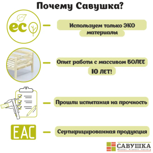 Кровать детская двухъярусная Савушка-01 90х200 розовая