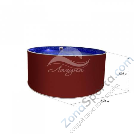 Круглый бассейн Лагуна ТМ240 5,49 х 1,25 м