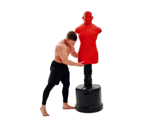 Манекен DFC Boxing Punching Man-Heavy c регулировкой высоты TLS-AR (красный)