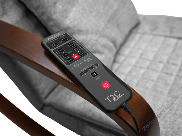 Массажное кресло качалка Fujimo F2002 МСX Time2Chill Grey (Tailor 7) Вишня