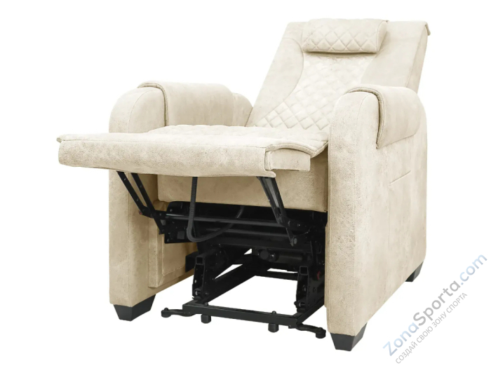 Массажное кресло-реклайнер с подъемом Fujimo Lounge Up F7003 ULFL Айвори (Orlando 1)