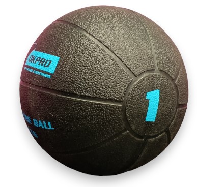 Мяч медицинский 1 кг обрезиненный OKPRO