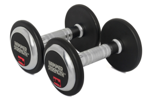 Набор обрезиненных гантелей Hammer Strength 5 пар (40 кг – 50 кг)
