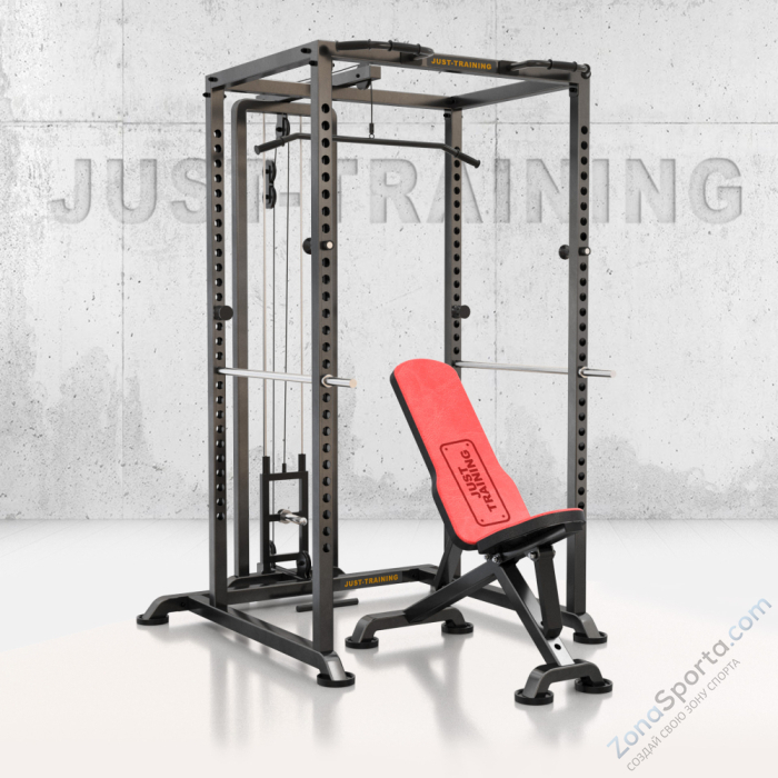 Силовая рама с нагружаемым блоком + регулируемая скамья Антат