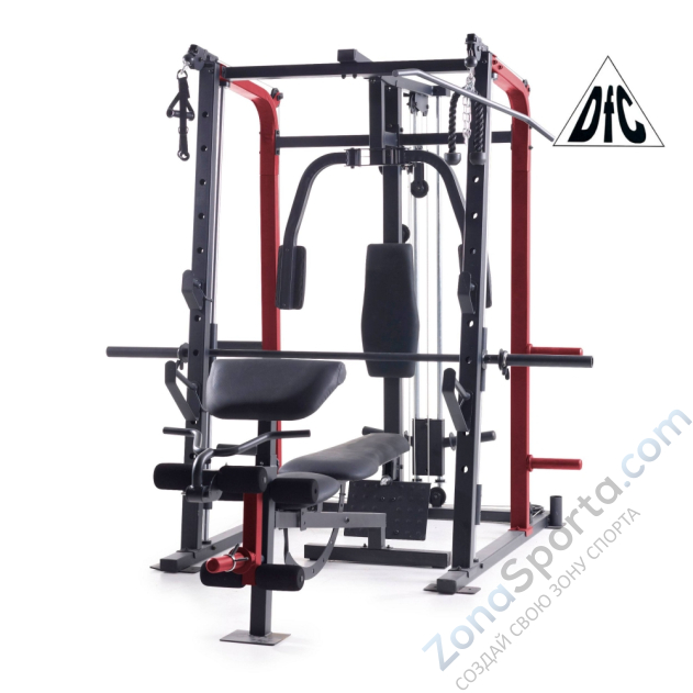 Силовой тренажер со скамьей и опциями DFC 8500 (D3023B+D3022SM)