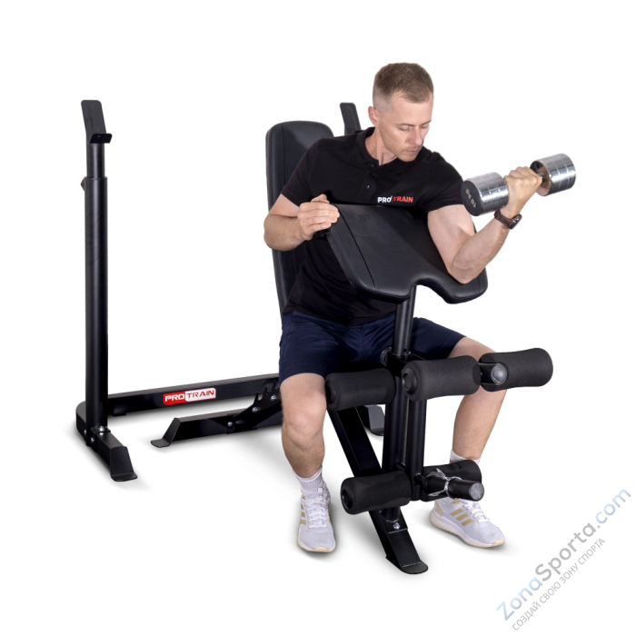 Скамья для жима с подставкой для штанги Protrain WB859P