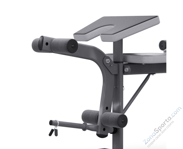 Скамья со стойками под штангу DFC D703 PRO с партой для бицепса