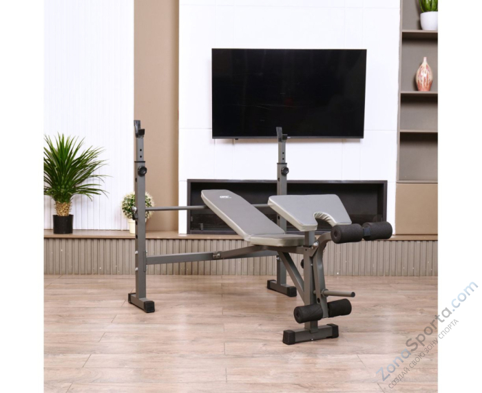 Скамья со стойками под штангу DFC D705